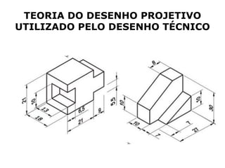 TEORIA DO DESENHO PROJETIVO
UTILIZADO PELO DESENHO TÉCNICO
 