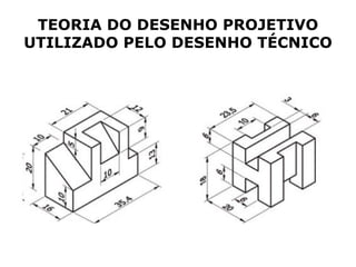TEORIA DO DESENHO PROJETIVO
UTILIZADO PELO DESENHO TÉCNICO
 