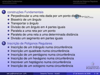 Desenho Técnico (Constr Geom)