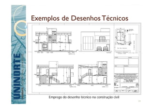 Exemplos de DesenhosTécnicos
Emprego do desenho técnico na construção civil
24
 