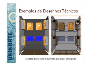 Exemplos de DesenhosTécnicos
Exemplo de desenho de gabinete gerado por computador
27
 