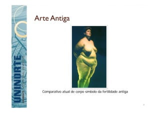 Arte Antiga
Comparativo atual de corpo símbolo da fertilidade antiga
8
 