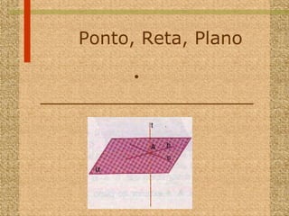Ponto, Reta, Plano . ___________________