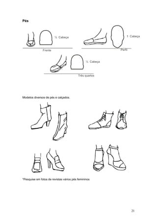 Pés
Modelos diversos de pés e calçados.
*Pesquise em fotos de revistas vários pés femininos
21
 