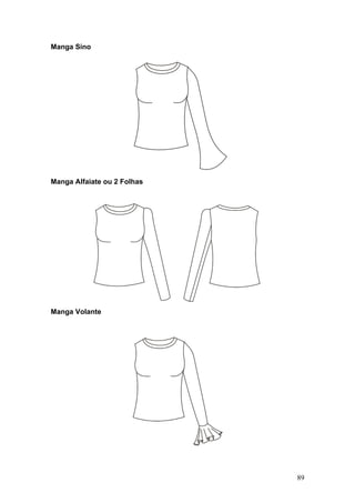 Manga Sino
Manga Alfaiate ou 2 Folhas
Manga Volante
89
 