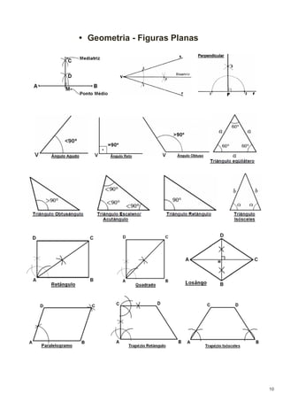 • Geometria - Figuras Planas

10

 