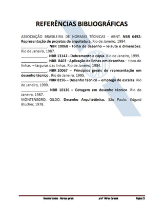 Desenho técnico – Normas gerais profª Mirian Carasek Página 23
 