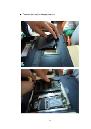 Desensamblamos la tarjeta de memoria.




                             11
 