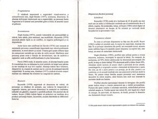 Fragmentarea
O trăsătură importantă a organizării vizual-motrice a
schizofrenului este, după Bender (1957), sciziunea, disocierea. În
absenţa deficienţei intelectuale sau a organicităţii, un personaj foarte
fragmentat ar fi semnul unei perturbări grave a Eului, în anumite cazuri
al psihozei.
Scotomizarea
După Anzieu (1973), zonele vulnerabile ale personalităţii se
relevă, între altele, prin omisiuni, sau modificări. Reynolds (1978)
asociază părţile lipsă cu un conflict, cu negarea psihologică şi cu
dependenţa.
Acest lucru este confirmat de Davido (1976) care notează că
omisiunile pot avea o semnificaţie importantă care relevă problemele
subiectului, la nivel afectiv şi social. Uitarea gurii poate reflecta lipsa
de comunicare socială sau un tabu de ordin sexual. Mutilarea unui
personaj poate avea o funcţie de devalorizare, sau de eschivă a
regiunilor unde se află conflictualitatea în plan fantasmatic.
Porot (1965) crede, în anumite cazuri, că absenţa braţului poate
fi o modalitate de a se debarasa la nivel simbolic de braţul unui părinte
ce are tendinţa de a-şi lovi copilul. Absenţa mâinii face trimitere,
dimpotrivă, la o teamă de castrare sau la o nevoie de pedeapsă datorită
culpabilităţii. În acelaşi sens, Abraham (1977) a indicat că acele corpuri
mutilate sau vătămate fac trimitere la o angoasă de castrare.
Bizarerii
Reynolds (1978) sugerează că desenarea de roboţi, de
personaje cu trăsături de animale, sau vederea în trasparenţă a
organelor interne, pot evoca distorsiuni în contactul cu realitatea,
tulburări ale gândirii, respectiv o posibilă psihoză. Din punctul său de
vedere, Royer (1984) indică faptul că psihoticii au tendinţa de-a
produce personaje bizare, incoerente, aceasta datorându-se slăbiciunii
Eului lor.
86
/
Dispullereajiecărui personaj
Echilibrul
Reynolds (1978) crede că o înclinare de 45 de grade sau mai
mult este un indice al disfuncţiei cerebrale sau al sentimentului de-a fi
diferit, respins. Să menţionăm, totuşi, că Royer (1984) indică faptul că
desenul omuleţului nu începe să fie orientat pe verticală decât
începând de la aproximativ 4 ani.
Prezentarea siluetei
În ceea ce priveşte dispunerea cu faţa sau din profil, Royer
(1984) a arătat că omuleţii sunt, în marea lor majoritate, desenaţi din
faţă. În ce priveşte desenarea din profil, rar executată corect, aceasta
poate sublinia fuga şi în anumite cazuri mişcarea. La copilul mic, este
totuşi, un semn de maturitate intelectuală.
După Abraham (1992), profilul este utilizat pentru a evoca
mişcarea, acţiunea, încurajate în special la băieţi . Ea remarcă, de
asemenea, că 50% dintre adolescenţi îşi desenează personajele din
profil, în timp ce dintre bărbaţi 79% desenează astfel şi dintre femei 49%.
Abraham emite ipoteza că atunci când o persoană devine adultă,
constrângerile şi exigenţele sociale o determină să disimuleze o parte
din sine, pe de o parte pentru a se proteja, pe de alta, pentru a se
conforma, şi că această tendinţă este mai puternică la bărbaţi decât la
femei. Ne putem totuşi întreba asupra prezenţei unei asemenea
deosebiri în zilele noastre, când femeia este mult mai inserată în
societate decât era înainte.
Profilul absolut (personajul desenat în întregime din profil)
poate indica totuşi o reacţie paranoică sau o dublă personalitate.
Postura din spate conţine o conotaţie narcisică, simbolizând privirea
celuilalt asupra sa. Poziţia aşezat sau culcat (8), este legată de o lipsă
de energie, de pasivitate, de depresie, de boală, precum în desenele
sau fantasmele despre moarte.
8.Mai puţin atunci când nu sunt reprezentative pentru un element din realitate.
87
 