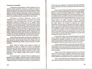 Organizarea personalităţii
Anumiţi autori, precum Machover (1949) şi Abraham (1977), au
subliniat valoarea expresivă a desenului, în calitate de realizare a
gestului personal, prin ritm, linie, expresia dată personajelor, utilizarea
spaţiului şi dispunerea personajelor, faţa şi expresia acesteia, ţinuta,
gesturile, simetria şi mărimea. Expresia face trimitere la stilul propriu
subiectului, la ceea ce-l defineşte şi îl distinge când realizează diverse
sarcini. Aceasta reflectă maniera sa personală de-a face lucrurile.
Referindu-se la Fran/yoise Minkowska, Corman (1970)
reaminteşte că ea' a relevat două tipuri de producţii, una numită
"senzoriaIă", în care caracteristică este nu execuţia, ci mai degrabă
dinamismul desenului şi aspectul său viu, şi cealaltă, numită
"raţională", în care realizarea este definită, riguroasă, respectiv rigidă,
dar imobilă, şi ale cărei elemente rămân - unele mai mult 'decât celelalte
- separate între ele. Corman scrie că subiectul senzorial este recunoscut
pentru sensibilitatea sa faţă de atmosferă, prin spontaneitatea sa, prin
interesul pentru ceea ce este viu, ceea ce mişcă, ceea ce. degajă
căldură. Senzorialul privilegiază trăsăturile curbilinii. Raţionalul este mai
inhibat. Gândirea sa este mai puţin flexibilă, mai disciplinată, mai
orientată, mai ordonată. Realizările sale se caracterizează prin izolare,
mobilitate redusă, profunzimea detaliilor, liniile drepte şi unghiulare.
Aubin (1970) a reluat lucrările lui Minkowska, distingând două
tipuri de subiecţi. Tipul senzorial, concret, foarte senzitiv, adeziv, la
care culoarea şi mişcarea abundă în desenul său. Dimpotrivă, tipul
raţional se caracterizează prin echilibru, rigoare, abstracţie şi o oarecare
imobilitate. .
Royer (1984) dă indicaţii asupra anumitor trăsături ale
personalităţii în raport cu factura de-a desena. Ea asimilează
emotivitatea unei linii uşoare şi ezitante, unor personaje descentrate,
membrelor inferioare scurte, căutării de sprijin, culorilor dulci
estompate, feţelor exprimând nelinişte. Subiecţii mai puţin emotivi
desenează cu linii regulate, desenul fiind centrat şi culorile
intermediare.
Factura personajelor - impresia de forţă, de soliditate sau de
fragilitate pe care o degajă - pot fi puse în raport cu trăirile subiectului
faţă de mediul său şi faţă de realitate. Personajele imateriale sugerează
o legătură deficientă cu realitatea. Imaturitatea lor, semnalează Royer
108
- ~"""------ -_ ._-----~ ----- - -- ----
(1984), poate avea o legătură cu o funcţionare intelectuală deficientă,
dar şi cu caracteristici ale Eului, în termeni de imaturitate afectivă, de
regresie.
Pentru Corman (1970), este posibil să deducem din producţiile
grafice ale unui subiect poziţia Eului său, referitor la principiul plăcere­
neplăcere, în raport cu principiul realităţii căruia i se supune. În fapt,
EuWrebuie să combine exigenţele lumii sale interne pulsionale, şi cele
ale realităţii exterioare. El trebuie să creeze cel mai bun compromis, şi
aceasta devine foarte dificil dacă exigenţele interne sunt prea mari, sau
dacă realitatea este prea neplăcută. Eul face atunci ajustări, crează
defense pentru a-şi păstra echilibrul. Desenele subiectului
exteriorizează câte ceva din aceste mecanisme. Corman afirmă că unele .
din aceste defense, care încearcă să răspundă unei angoase
intolerabile, sunt prea masive şi dăunează astfel adaptării copilului;
negarea, care se poate manifesta prin uitarea unui membru al familiei,
este un exemplu de acest fel. El dă alte exemple de defense ale Eului ale
căror manifestări se regăsesc în desen. El evocă între altele pe cele care
sunt legate de angoasele a căror provenienţă pare să emane din
exterior: inversiunea rolurilor, sau identificarea cu rivalul, în cazul
geloziei fraterne, de exemplu, regresia sau deplasarea, în anumite cazuri
de angoasă de pedepsire (Corman, 1970).
În alte cazuri, defensa vine să răspundă angoaselor de origine
internă: regăsim aici negarea afectului sau a pulsiunii, refularea în
inconştient prin deplasare şi proiecţie. În sfârşit, există reacţii de
apărare în faţa angoasei suscitată de Supra-Eu: este vorba, în principal,
de culpabilitate. Defensa ia adesea alura formaţiunilor reacţionale.
Autorul concluzionează că, şi dacă aceste formaţiuni defensive
nu par la prima vedere să se conformeze principiului plăcerii, din cauza
culpabilităţii care este adesea prezentă şi care antrenează mecanisme
de auto-pedepsire, aceasta din urmă permite ştergerea greşelii şi, astfel,
anularea angoasei.
După Corman (1970) o tendinţă inconştientă se va exterioriza
adesea cu un anumit grad de deghizare, pentru înşelarea cenzurii:
deplasarea poate fi utilizată atunci pentru realizarea unei dorinţe
interzise faţă de un alt personaj care are un corespondent în realitate.
Royer (1984) indică faptul că se întâmplă adesea să regăsim în
desen efecte ale deplasării unei probleme, asociate implicit unei părţi a
109
1. : I

r !
n
il
QI
~I
O
n'!,1
;!
li
n
n
IlI '
f ~
 