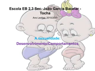 Escola EB 2,3 Sec. João Garcia Bacelar - Tocha Ano Lectivo: 2010/2011 A sexualidade:  Desenvolvimento/Comportamentos 