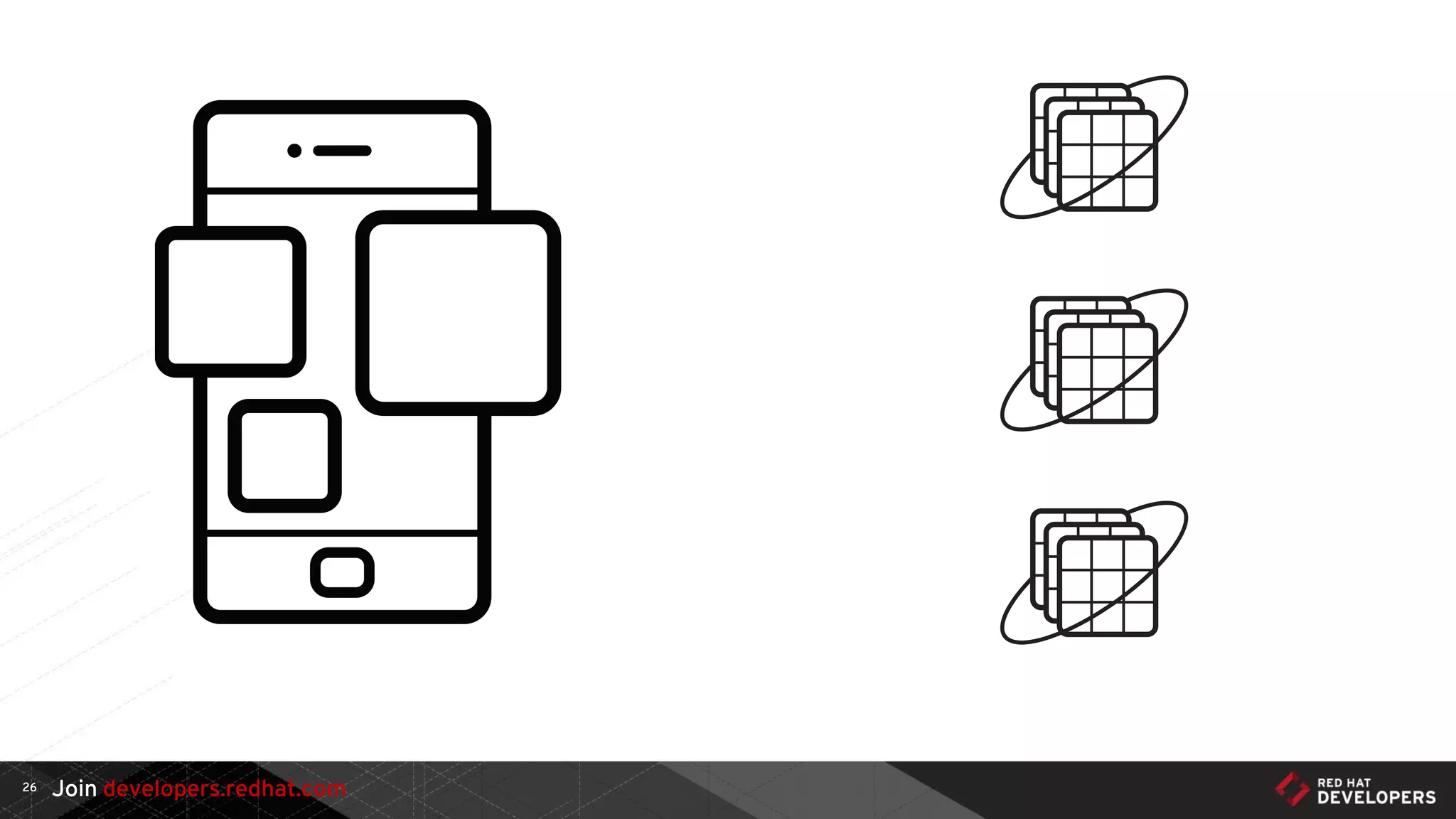 Join developers.redhat.com26
 
