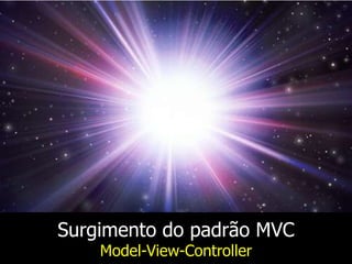 Surgimento do padrão MVC
Model-View-Controller

 