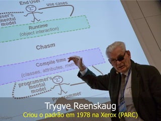 Trygve Reenskaug

Criou o padrão em 1978 na Xerox (PARC)

 