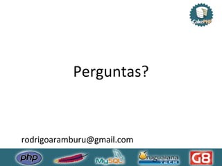 Perguntas? [email_address] 