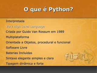 Programador Java e Python; 