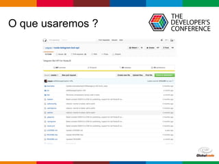 Globalcode – Open4education
O que usaremos ?
 