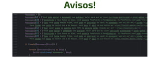Avisos!
 