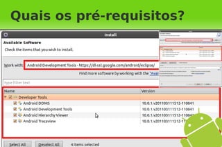 Quais os pré-requisitos?
 