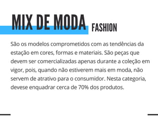Desenvolvimento de coleção MIX MODA PRODUTO