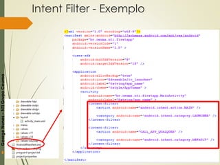 GeorgeNunes–NTIGrupoCeuma
Intent Filter - Exemplo
 