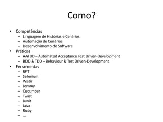 Desenvolvimento Ágil de Software com Qualidade Intrínseca