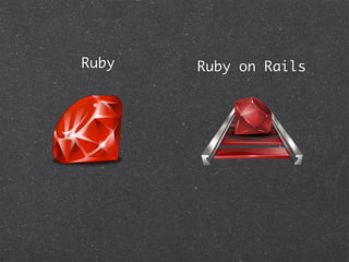 Ruby   Ruby on Rails
 
