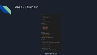 Rasa - Domain
Fonte: Do autor
 