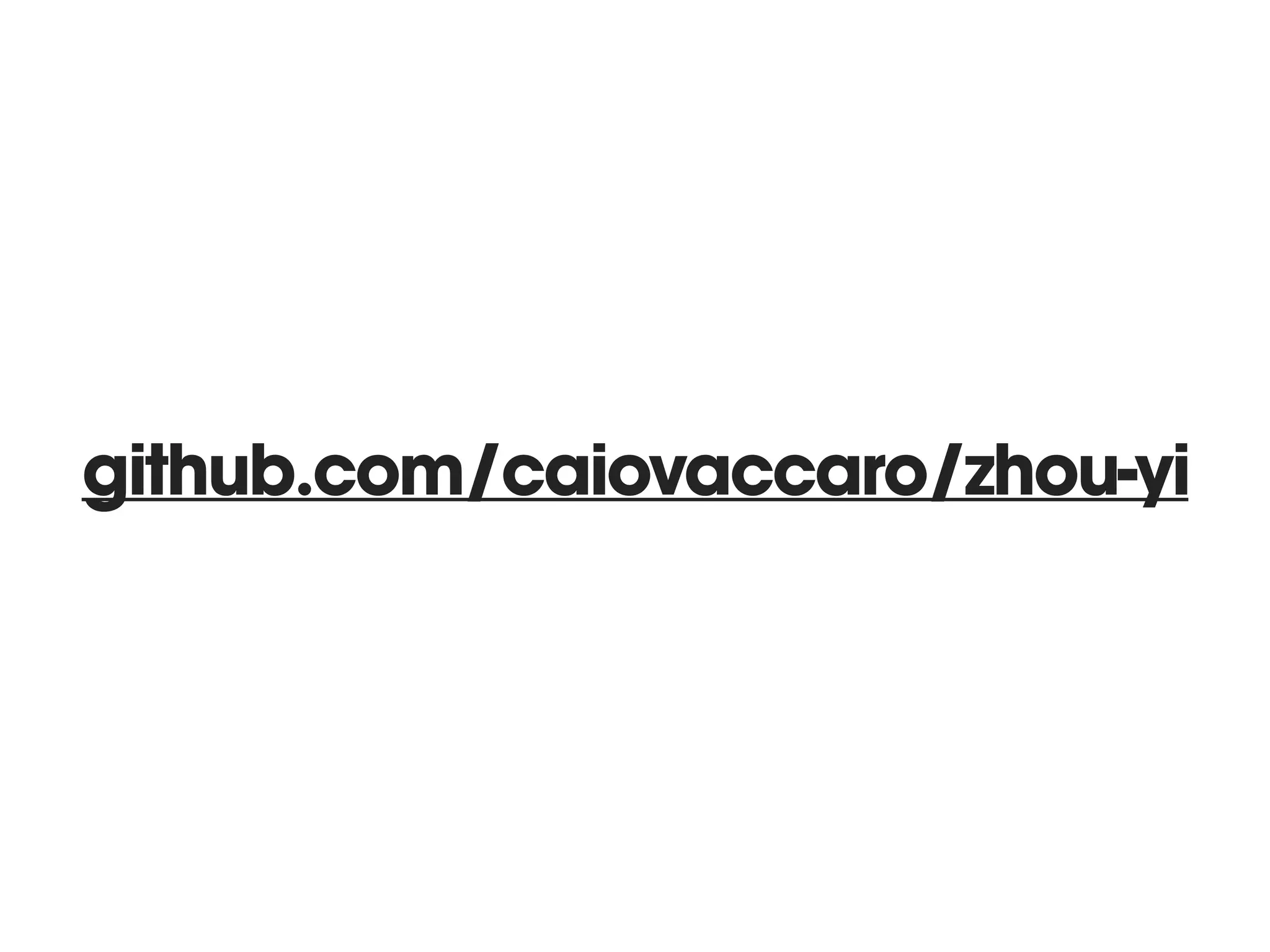 github.com/caiovaccaro/zhou-yi
 