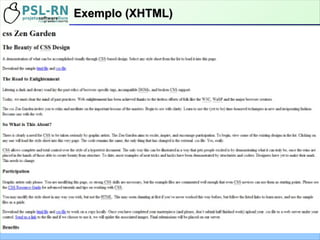 Exemplo (XHTML)Exemplo (XHTML)
 