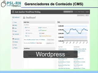 Gerenciadores de Conteúdo (CMS)Gerenciadores de Conteúdo (CMS)
 