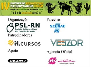 Organização
Patrocinadores
Apoio
Parceiro
Agencia Oficial
 