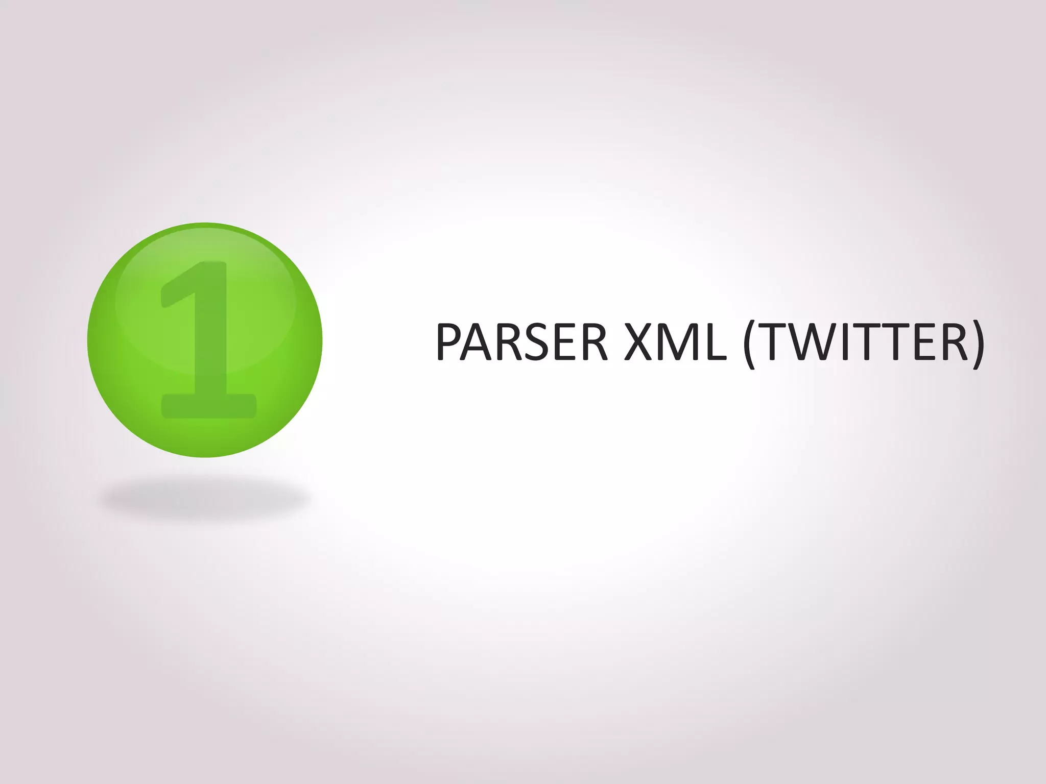 PARSER XML (TWITTER)
 