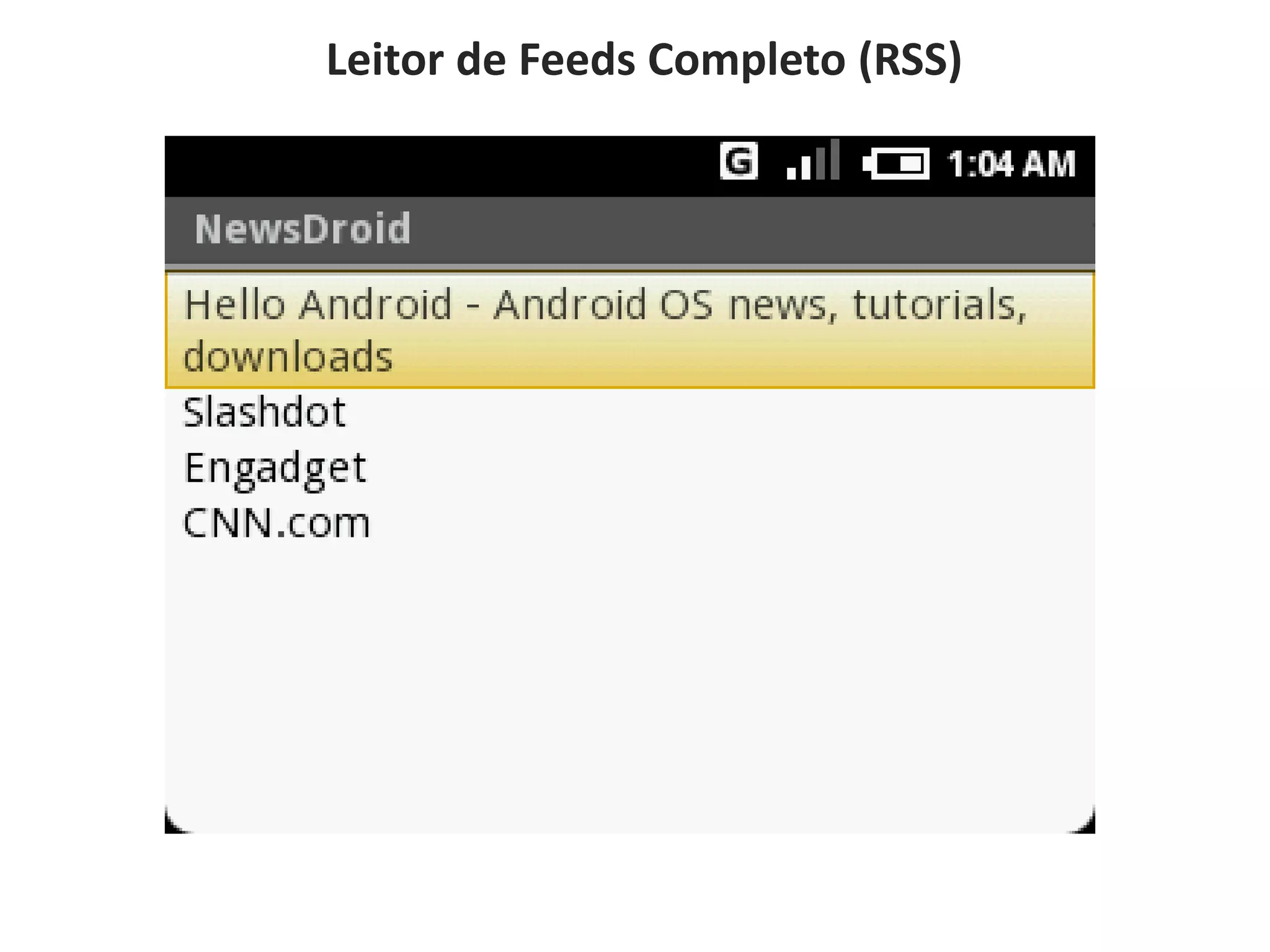 Leitor de Feeds Completo (RSS)
 