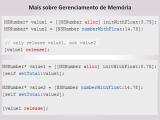 Mais sobre Gerenciamento de Memória
 