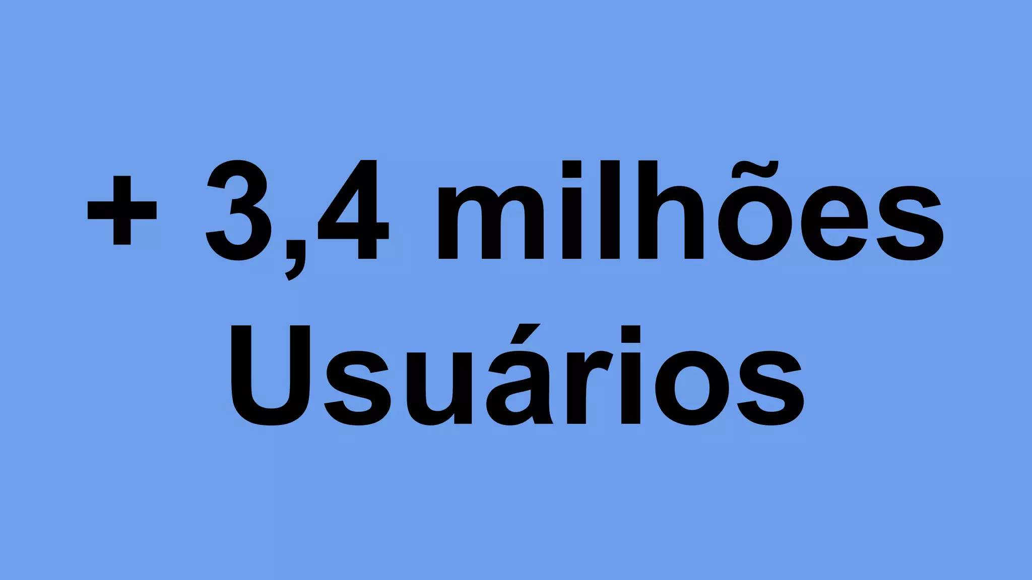 + 3,4 milhões
Usuários