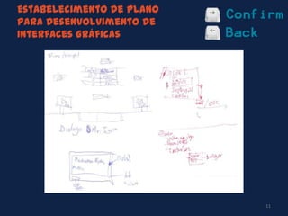 Estabelecimento de Plano
para Desenvolvimento de
Interfaces Gráficas
11
 