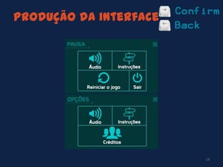 Produção da interface
13
 