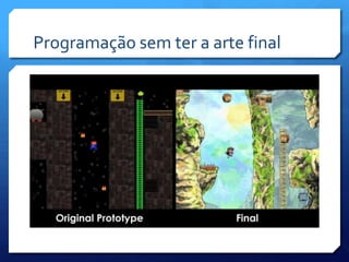 Programação sem ter a arte final
 