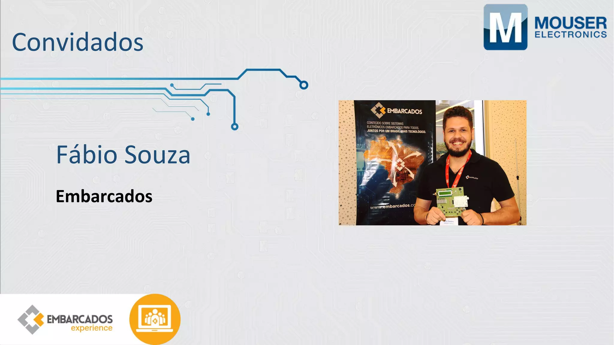 Convidados
Fábio Souza
Embarcados
 