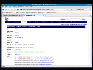 Desenvolvendo uma distribuição Linux - Projeto Fedora