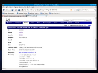 Desenvolvendo uma distribuição Linux - Projeto Fedora