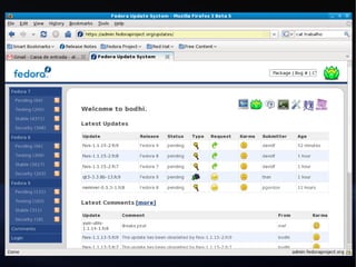 Desenvolvendo uma distribuição Linux - Projeto Fedora