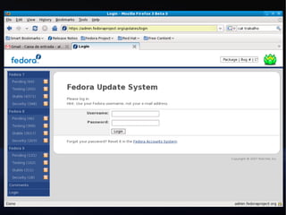 Desenvolvendo uma distribuição Linux - Projeto Fedora