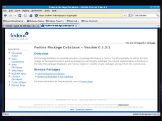 Desenvolvendo uma distribuição Linux - Projeto Fedora
