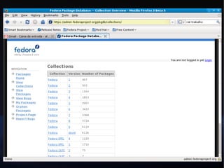 Desenvolvendo uma distribuição Linux - Projeto Fedora