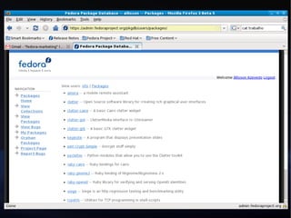 Desenvolvendo uma distribuição Linux - Projeto Fedora