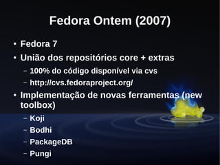 Desenvolvendo uma distribuição Linux - Projeto Fedora