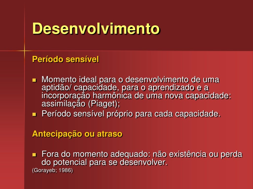 O Desenvolvimento Humano Segue Um Continuo Nao Sendo Linear