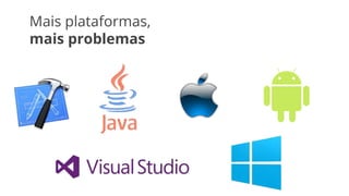 Mais plataformas,
mais problemas
 
